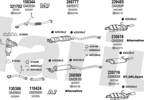 Klarius 391153E - Échappement droxauto.com