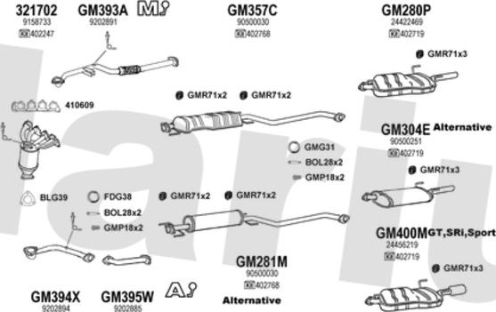 Klarius 391153U - Échappement droxauto.com