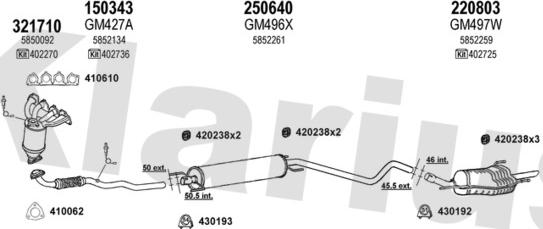 Klarius 391324E - Échappement droxauto.com