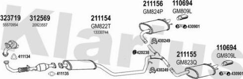 Klarius 392040E - Échappement droxauto.com
