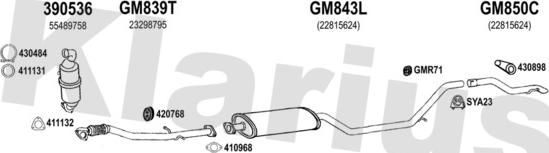 Klarius 392055U - Échappement droxauto.com