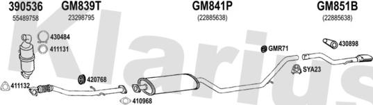 Klarius 392057U - Échappement droxauto.com