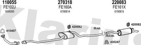 Klarius 360954E - Échappement droxauto.com