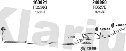 Klarius 360008E - Échappement droxauto.com