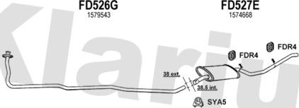 Klarius 360008U - Échappement droxauto.com