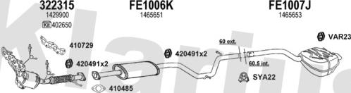 Klarius 361951U - Échappement droxauto.com