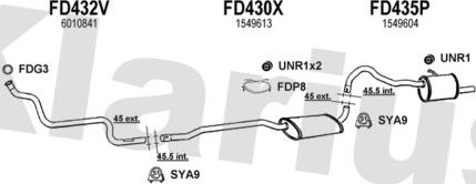 Klarius 361018U - Échappement droxauto.com