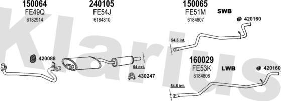 Klarius 361086E - Échappement droxauto.com