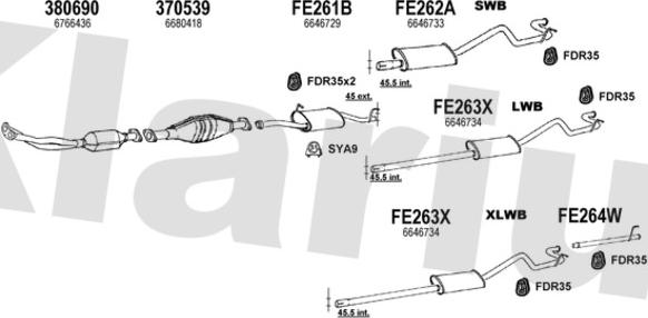 Klarius 361080U - Échappement droxauto.com