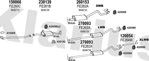 Klarius 361078E - Échappement droxauto.com
