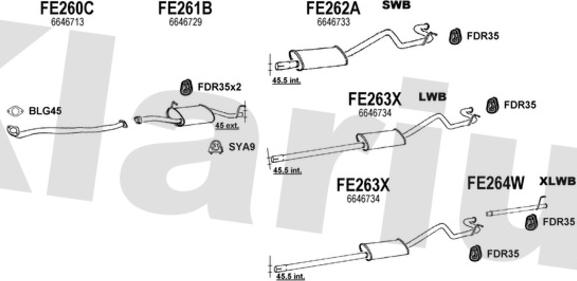Klarius 361078U - Échappement droxauto.com