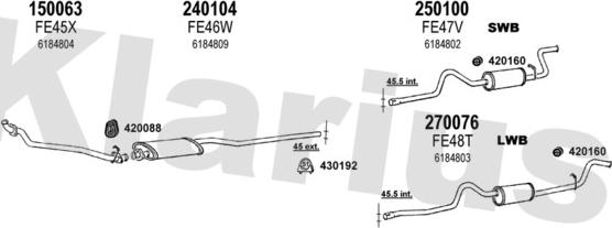 Klarius 361077E - Échappement droxauto.com
