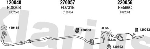 Klarius 361192E - Échappement droxauto.com