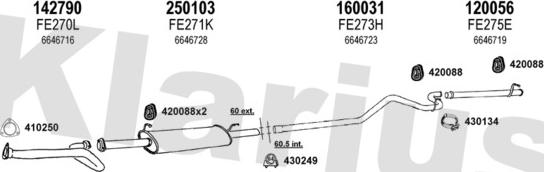 Klarius 361117E - Échappement droxauto.com