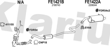 Klarius 362507U - Échappement droxauto.com