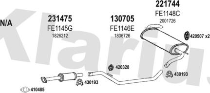 Klarius 362213E - Échappement droxauto.com