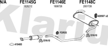 Klarius 362213U - Échappement droxauto.com