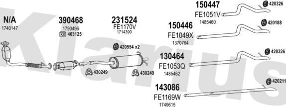 Klarius 362236E - Échappement droxauto.com