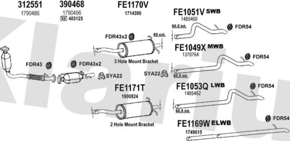 Klarius 362236U - Échappement droxauto.com