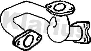 Klarius 301320 - Tuyau d'échappement droxauto.com