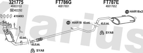 Klarius 330901U - Échappement droxauto.com