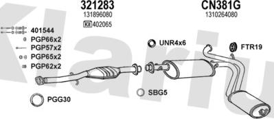 Klarius 330495U - Échappement droxauto.com