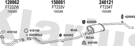 Klarius 330124E - Échappement droxauto.com