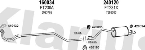 Klarius 330123E - Échappement droxauto.com