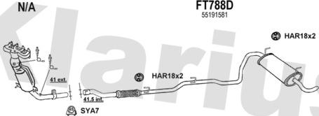 Klarius 330865U - Échappement droxauto.com