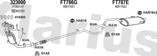 Klarius 331053U - Échappement droxauto.com