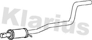 Klarius 250953 - Silencieux central droxauto.com