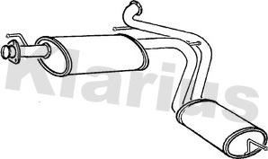 Klarius 250868 - Silencieux arrière droxauto.com