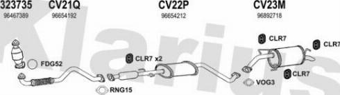 Klarius 200020U - Échappement droxauto.com