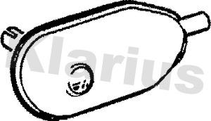 Klarius 210183 - Silencieux central droxauto.com