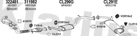 Klarius 210242U - Échappement droxauto.com