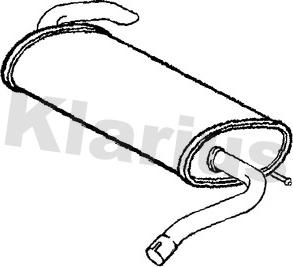 Klarius 211386 - Silencieux arrière droxauto.com