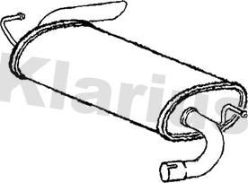 Klarius 211250 - Silencieux arrière droxauto.com