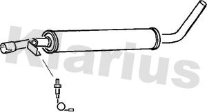 Klarius 230803 - Silencieux central droxauto.com