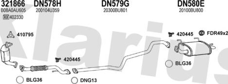 Klarius 270455U - Échappement droxauto.com