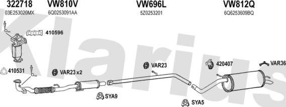 Klarius 790486U - Échappement droxauto.com