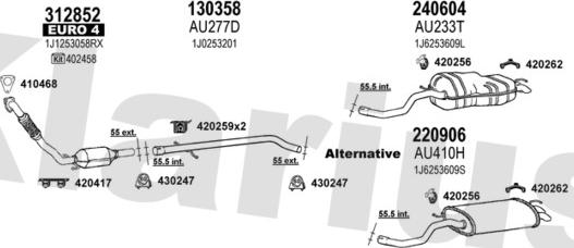 Klarius 790575E - Échappement droxauto.com