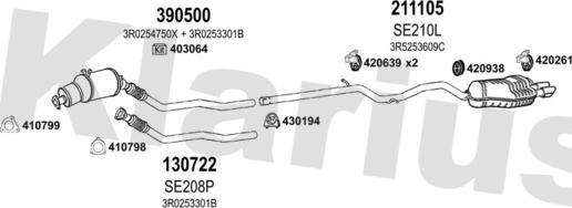 Klarius 790606E - Échappement droxauto.com