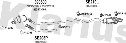 Klarius 790606U - Échappement droxauto.com