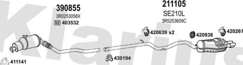 Klarius 790608E - Échappement droxauto.com