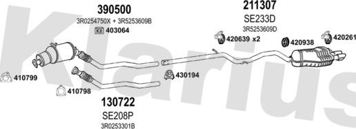 Klarius 790610E - Échappement droxauto.com