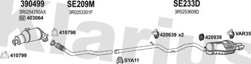 Klarius 790613U - Échappement droxauto.com