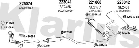 Klarius 790634E - Échappement droxauto.com
