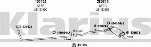 Klarius 790006E - Échappement droxauto.com