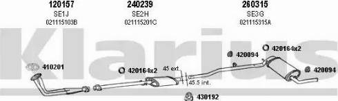 Klarius 790001E - Échappement droxauto.com