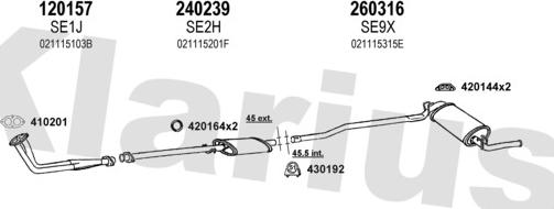 Klarius 790008E - Échappement droxauto.com